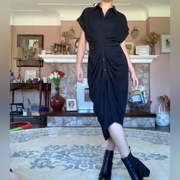 Steve Madden Ruched Button Down Dress - Picture 12 of 14